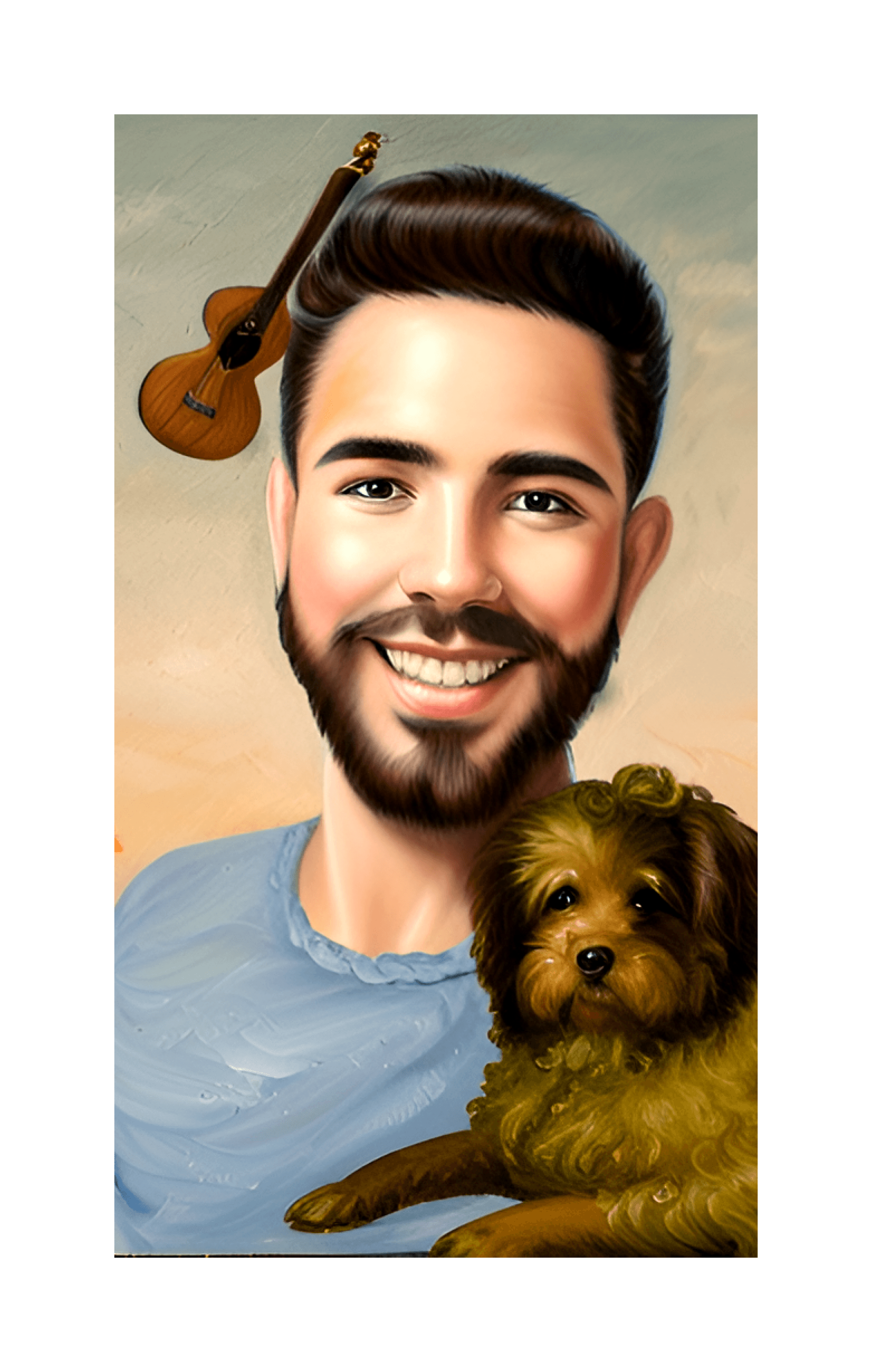 A stylized portrait produced by the original SD1.5 masking workflow